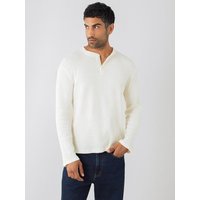 Honest Basics Herren Henley Langarmshirt aus Bio- und recycelter Baumwolle