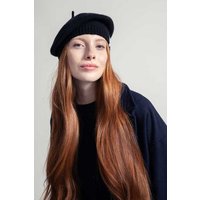 Rifò - Circular Fashion Made in Italy Woll Baskenmütze aus recycteltem Kaschmir Modell: Nicole