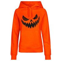 HANDGEDRUCKT "Halloween" Frauen Hoody Neutral