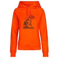 HANDGEDRUCKT "Halloween" Frauen Hoody Neutral