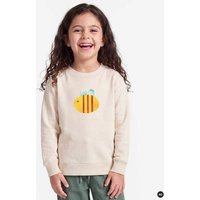 MELAdi Kinder Sweater aus Biobaumwolle - Hummel auf Natural Raw