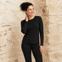 Kokon Zwo Rundhalsshirt mit Langarm 50% Wolle (kbT), 50% TENCEL
