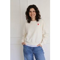 Kultgut Artdesign - Goodness Pulloversweater im Boxistyle / Red Heart