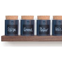klotzaufklotz Gewürzregal Nussbaum klotzaufklotz Gewürzregal Nussbaum