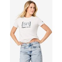 super.natural Merino T-Shirt W LOGO SN BANDANA BIO C TEE für Damen, nachhaltig, Merino