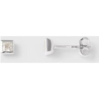 fejn jewelry Ohrstecker 'sparkle square' - mit Zirkonia