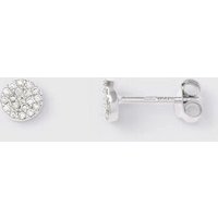 fejn jewelry Ohrstecker 'pavé disc' - mit Zirkonia