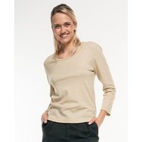 Alma & Lovis Softes Longsleeve aus Organic Wool-Cotton-Mix | Melange Cot-Wool Shirt