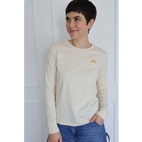 Kultgut Artdesign - Softes Langarmshirt Biobaumwolle /Little Croissant