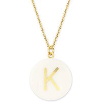 lille mus Halskette mit Porzellananhänger BUCHSTABE Porzellanschmuck