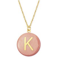 lille mus Halskette mit Porzellananhänger BUCHSTABE Porzellanschmuck