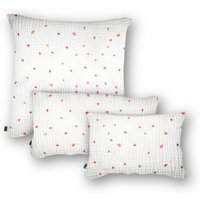 Hutch&Putch Musselin Kopfkissenbezug - Kissenhülle - 100% Bio-Baumwolle - Handmade in Germany und Europa