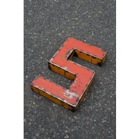 Moogoo Creative Africa Buchstabe A-Z aus recycelten Ölfässern -22cm- Post-Oil Industrial Upcycling