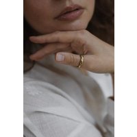 Jyoti - Fair Works Ring Bunai Messing/ Silber