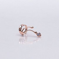 Nella & Sina Ohrring | Kleine Sina + Kristall | Silber, Gold, Rosegold Vermeil