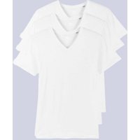 YTWOO 3er Pack Herren T-Shirt mit V-Ausschnitt, Bio-Qualität