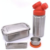 JN JuNiki's Einschulungs-Set: JuNiki´s® Lunchbox + Trinkflasche isoliert 8 Farben