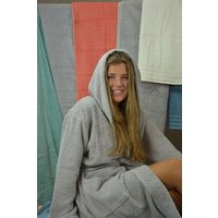 A&R Textile Bademantel Morgenmantel Frottee Bio Baumwolle Robezz® Wellness Spa Fällt sehr groß aus