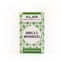 Klar Seifen festes Shampoo Kamille & Brennnessel 100g (für störrisches Haar), geeignet für empfindliche Kopfhaut und störrisches Haar, Shampoo, 11039