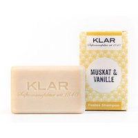 Klar Seifen – Festes Shampoo Muskat & Vanille (100 g, Sinnlich duftendes Festshampoo)