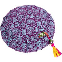 Meditationskissen PAISLEY-ZAFU Lotus Design® - Bio-Buchweizenschalen