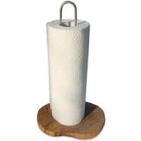 Olivenholz erleben Küchenrollenhalter DESIGN aus Olivenholz