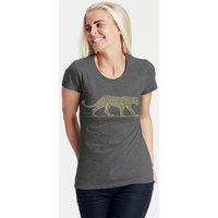 Peaces.bio - handbedruckte Biomode Bio-Damen-T-Shirt "Leopard"