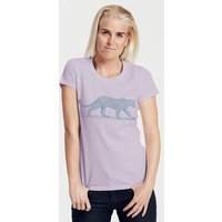 Peaces.bio - handbedruckte Biomode Bio-Damen-T-Shirt "Leopard"