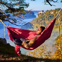 HängemattenGlück Single-Reisehängematte CAMINO S aus Bio-Baumwolle