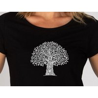 Brandless Basic Bio T-Shirt (ladies) Nr.2 tree life GOTS 155g/m²