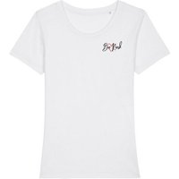 Human Family Bio Damen Rundhals T-Shirt Amorous "Be kind" aus Bio-Baumwolle