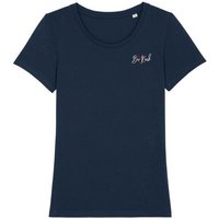 Human Family Bio Damen Rundhals T-Shirt Amorous "Be kind" aus Bio-Baumwolle