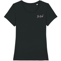 Human Family Bio Damen Rundhals T-Shirt Amorous "Be kind" aus Bio-Baumwolle