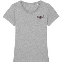 Human Family Bio Damen Rundhals T-Shirt Amorous "Be kind" aus Bio-Baumwolle