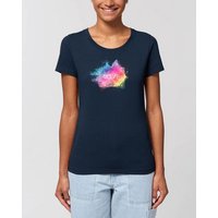 Human Family Bio Damen Rundhals T-Shirt Amorous "Colour Love" aus Bio-Baumwolle