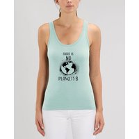 Human Family Bio Damen Sommer Tanktop - Glow "No Planet B" - weitere Farben aus Bio-Baumwolle