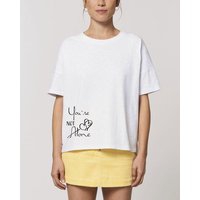 Human Family Kastenförmiges Bio Damen T-Shirt "Mood - You´re Not Alone" in 3 Farben aus Bio-Baumwolle