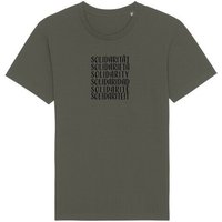 Human Family Bio Unisex Rundhals T-Shirt "Swing - Solidarity" in 5 Farben aus Bio-Baumwolle