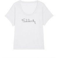 Human Family Oversize Damen Rundhals T-Shirt - Spread "Solidarity" aus Bio-Baumwolle