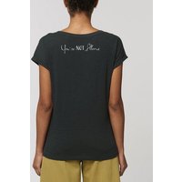 Human Family Damen Flammengarn Rundhals T-Shirt - Flame "You are Not Alone" aus Bio-Baumwolle