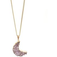 Crystal and Sage Mond Achat Halskette Edelsteinkette Mond