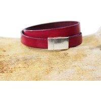 Mitienda Shop Lederarmband mit Magnetverschluss Unisex
