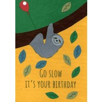 Eco & Fair - Geburtstagskarte - Sloth Birthday - Cards from Africa