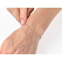 renna deluxe Morse-Code Armband vergoldet