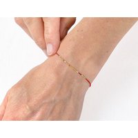 renna deluxe Morse-Code Armband vergoldet