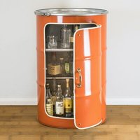 Lockengelöt Hausbar aus einem Hamburger Ölfass Lockengelöt Hausbar aus einem Hamburger Ölfass