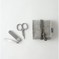 matilda k. manufaktur mini-maniküre-set 'ella' aus Wollfilz hellgrau