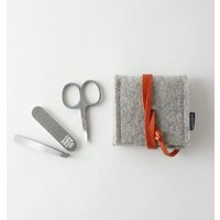 matilda k. manufaktur mini-maniküre-set 'ella' aus Wollfilz hellgrau