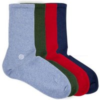 Bunte Tennissocken | Bio GOTS | Rot | Blau | Grün | Hellblau | Natural Vibes Originals | Socken | Herren Damen