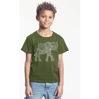 Peaces.bio - handbedruckte Biomode Bio-Kinder T-Shirt "Babyelefant"
